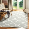thumbnail image 2 of SAFAVIEH Dhurries Sloane Geometric Area Rug, Grey/Ivory, 5' x 8', 2 of 11