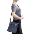 thumbnail image 4 of Parinda Womens Clarice II Multi Belt Adorned Vertical Crossbody, 4 of 4