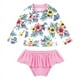 thumbnail image 3 of Trajes de baño para niños Trajes de baño de manga larga divididos para niñas Trajes de baño para niños con protección solar Traje de playa para bebés Trajes de aguas termales, 3 of 5