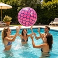 thumbnail image 4 of Voglyf Beach Balls, 25.6 Inch Inflatable Pool Balls, Giant Pool Float Ball, Summer Water Toy for Adults, Mermaid Themed Party Decor for Beach Pool Birthday Ocean Party Favor Supplies,Pink, 4 of 6