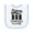 White and Light Blue, variant on Inktastic Future Dominoes Player Game Baby Terry Cloth Bib