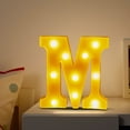 thumbnail image 4 of LED Marquee 26 Letters Lights Sign M, Light Up Number Letters Sign Warm White for Party Home Birthday Anniversary Battery Powered, 4 of 5