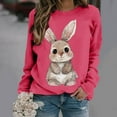 thumbnail image 6 of Easter Bunny Sweatshirts for Women, Long Sleeve Pullover Sweatshirt, Women's Round Neck Sweatshirts Easter Printed Pullover Tops Raglan Sleeves Long Sleeved Hoodie Sweatshirts, 6 of 6