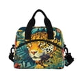 thumbnail image 2 of Lunch Bag Portable Crossbody Meal Bag Cooler Bag Insulated Lunch Bag Food Bag Handheld & Crossbody Design Jungle Cartoon Cougar, 2 of 6
