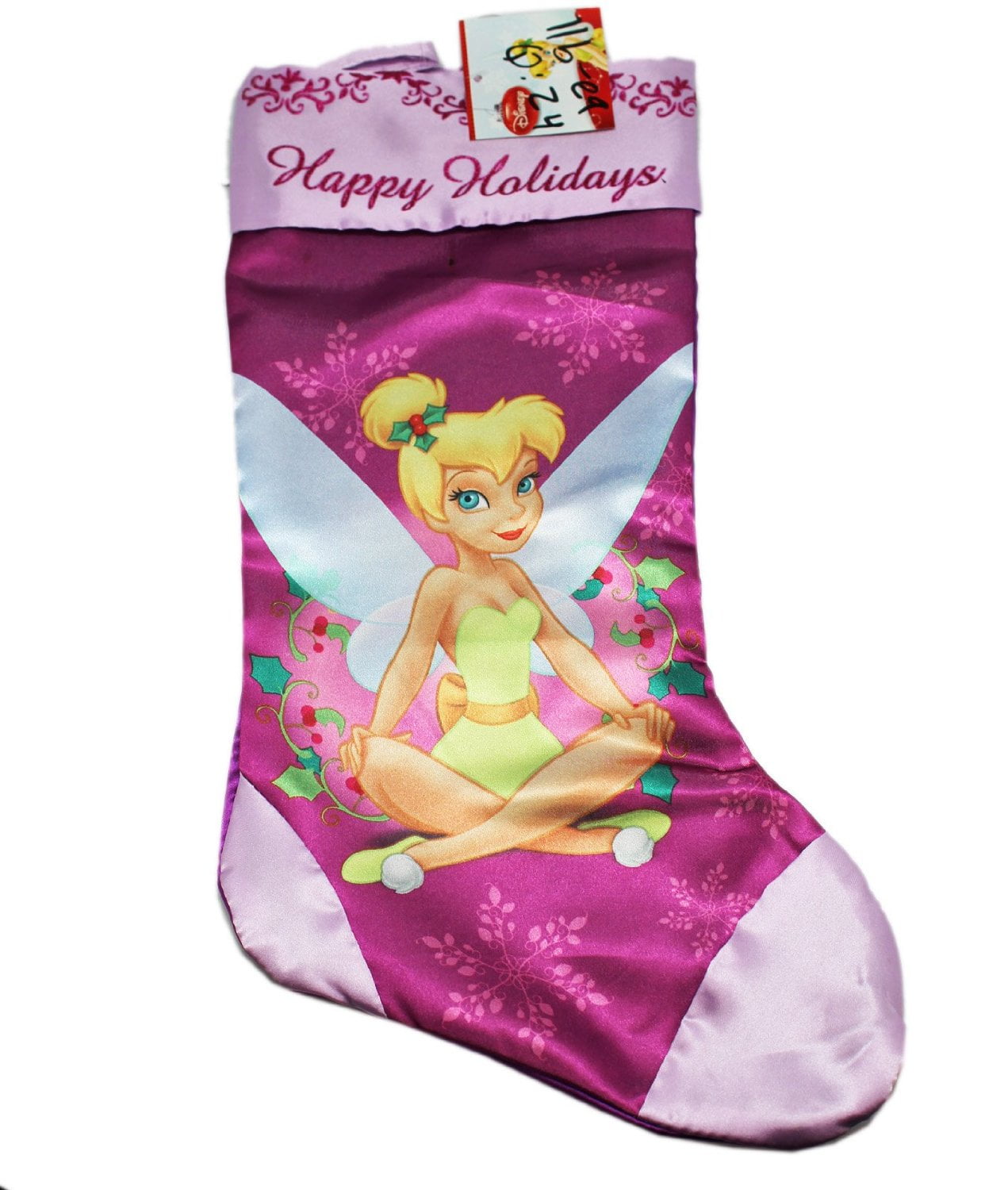 Christmas Stocking - Disney - Tinker Bell Happy Holiday Socks New 388270 - Walmart.com