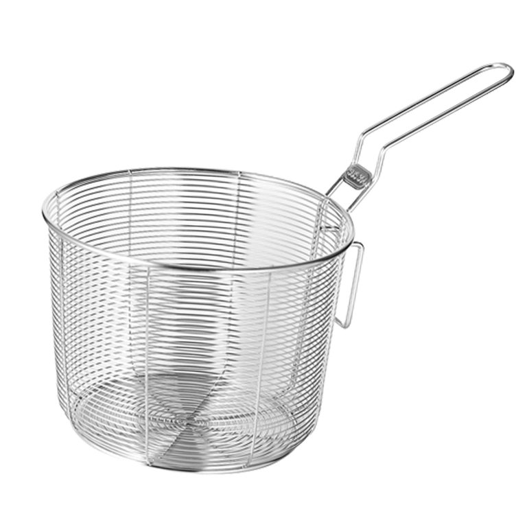 Round Mesh Fryer Basket, 9.5 diameter