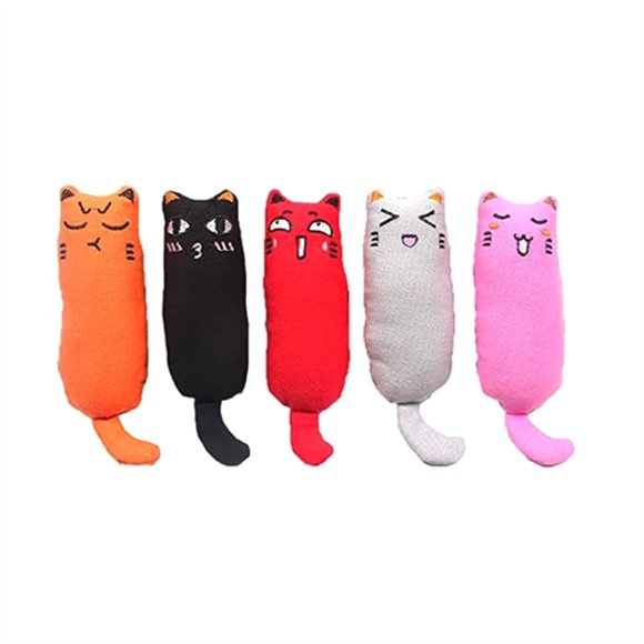Rustle Sound Catnip Toy Cats Products for Cute Cat Toys for Kitten Teeth Grinding Cat Plush Thumb Pillow Accessories