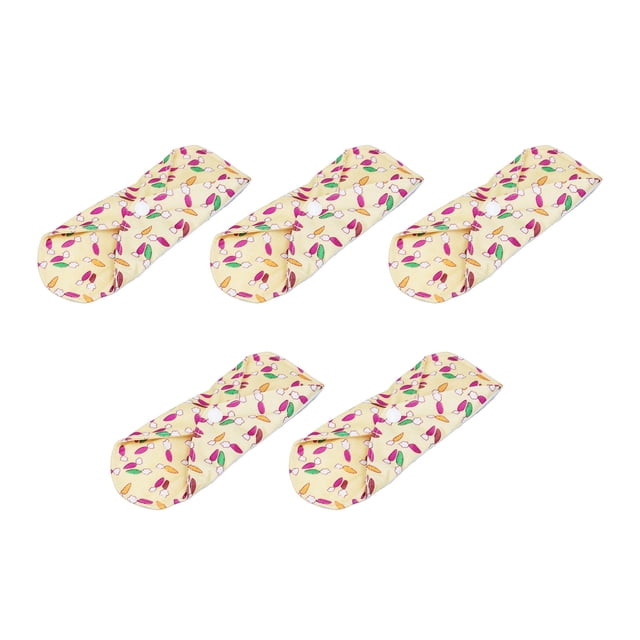 Almohadillas menstruales, almohadillas de época empalmando fibra de bambú 5 piezas de tela transpirable para la vida laboratorio de estudio para mujeres