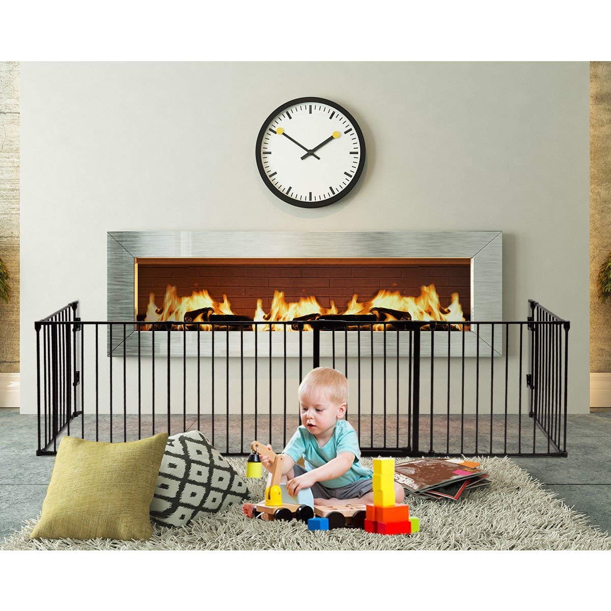 fireplace safety fence