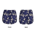 thumbnail image 4 of Disketp Lilies Flowers Print Women's Shorts Workout Shorts for Athletic Gym Running Shorts with Phone Pockets Large, 4 of 8