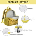 thumbnail image 2 of Floral Abstract Backpack - Waterproof Ergonomic School Bag with Durable Reinforced Stitching, 2 of 5
