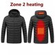 thumbnail image 1 of Chaqueta calefactora eléctrica USB para hombre, ropa térmica, algodón, Aire libre, Zona 9, Zona 11, Invierno, 1 of 4
