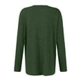 thumbnail image 4 of BDPORKAS Long Sleeve Shirts for Women Knitted Tunic Tops Loose Fit Dressy Crew Neck Pullover Basic Sweaters for Women 2024 Dark Green L, 4 of 4