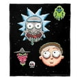 thumbnail image 4 of Rick & Morty Pixelverse Kids Silk Touch Throw Blanket, 4 of 5