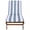 Natural/Baby Blue Stripe, variant on Safavieh Newport Wood Outdoor Lounge Chairs, Natural/Black Stripe