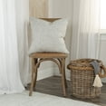 thumbnail image 2 of Donny Osmond Stripe 20" x 20" Poly Pillow with Cotton Burlap Cover-Light Gray, 2 of 3