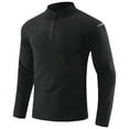 thumbnail image 2 of ShomPort Men's Quarter Zip Long Sleeve Shirt Mock Neck Casual Pullover Tops Athletic Outdoor Sweatshirts, 2 of 7