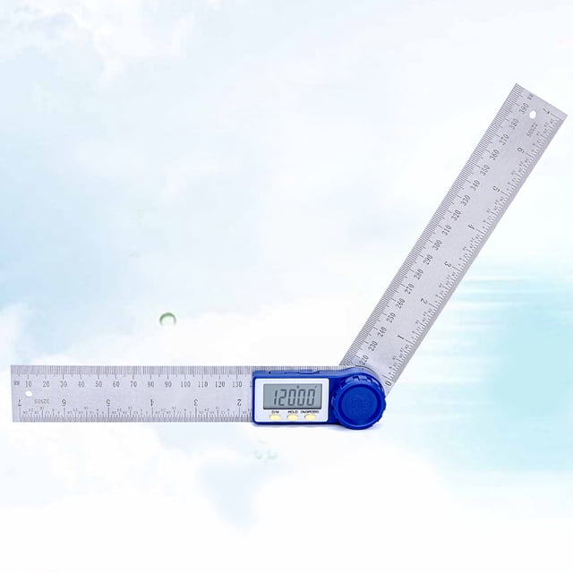 WRITWAA 3 Règles de Protracteur Numérique Argent Règle de Niveau Professionnelle pour Usage Industriel Inclinaison Précise