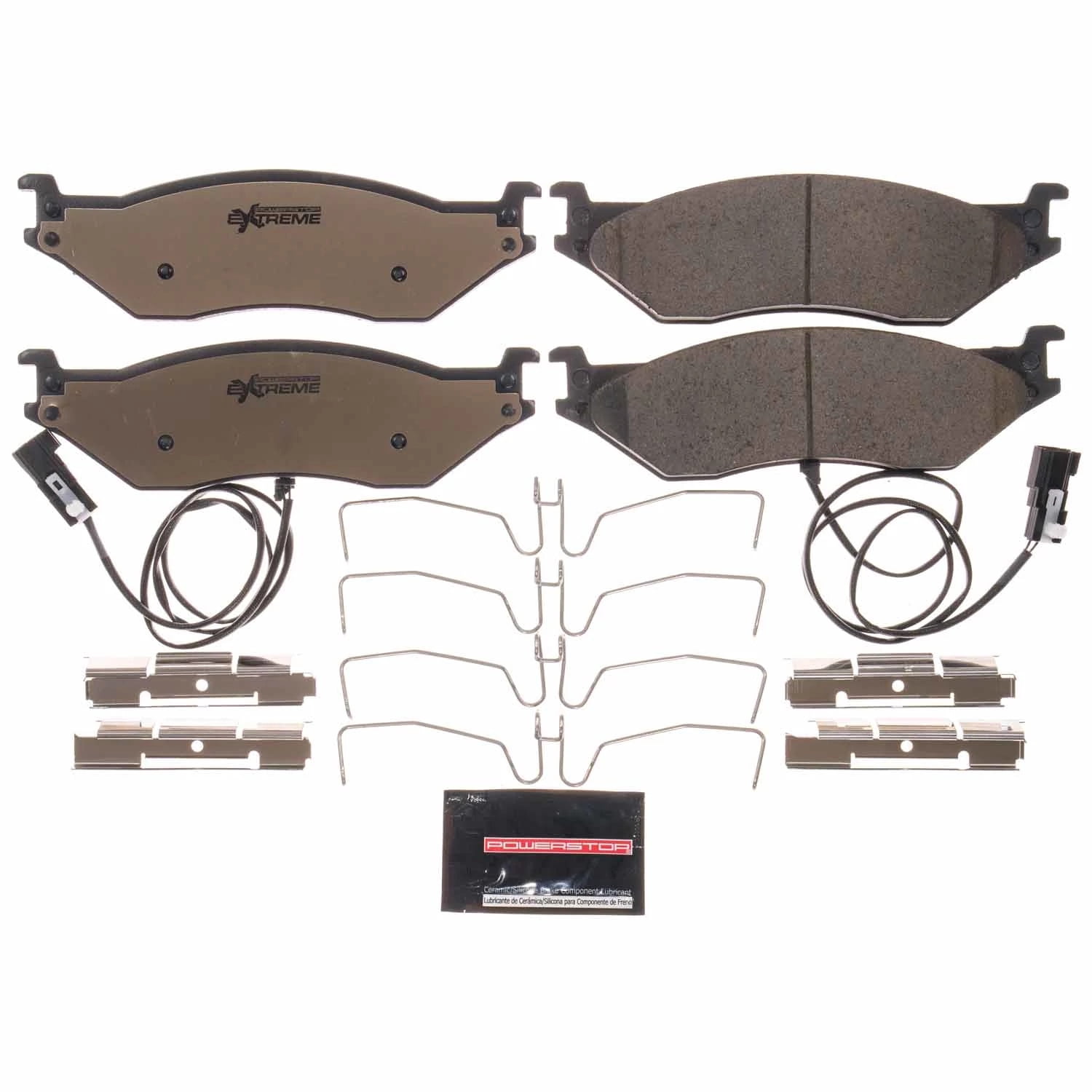 PowerStop Rear Z36 Truck and Tow Carbon-Fiber Ceramic Brake Pad Set with Hardware Z36-1066C