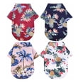 thumbnail image 1 of 4pcs camisa de perro hawaiano camisa de verano camisa para mascotas Ropa de perro transpirable fresca, 1 of 7