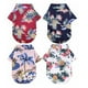 thumbnail image 1 of 4pcs camisa de perro hawaiano camisa de verano camisa para mascotas Ropa de perro transpirable fresca, 1 of 7