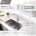 thumbnail image 3 of Undermount 30 inch Stainless Steel Single Bowl Kitchen Sink with Grid, 3 of 12