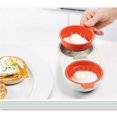 thumbnail image 4 of Cazador furtivo de huevos para microondas, cocedor de huevos de doble taza, cesta de drenaje extraíble, cocedor de huevos para huevos cocidos en microondas(naranja), 4 of 5