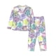 thumbnail image 1 of Fotbe Sea Turtles Conjunto de Pijama de Manga Larga para Mujer con Estampado, Ropa de Dormir de 2 Piezas, Conjunto de Casa Suave y Cómodo con Bolsillos-Small, 1 of 7