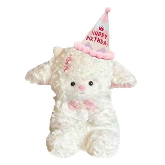 Soft Sheep Plush Toy, Cute Little Lamb Stuffed Animal Doll, Adorable Mie Mie Farm Animal Collectible for Kids & Nursery Decor, 10 Inch