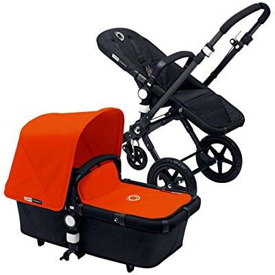 Bugaboo Bee Footmuff - bugaboo cameleon3 complete stroller - orange - black