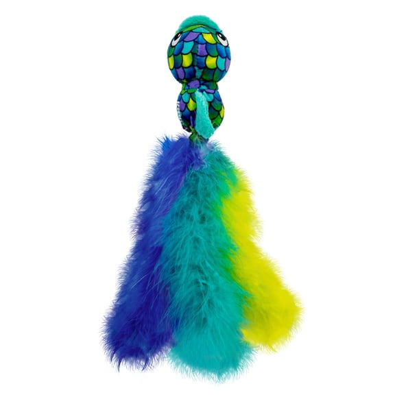 KONG® Wubba® Fish Cat Toy, Blue, with North American Premium Catnip