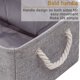thumbnail image 3 of Cestas de almacenamiento - Cestas decorativas Caja de almacenamiento Cubos Contenedores con asas para guardar ropa Juguetes, libros, hogar, oficina Vhermosa, 3 of 5