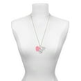 thumbnail image 3 of Delight Jewelry Acrylic 1" Pink Heart Let Things Go Fall Zoey Charm Necklace, 28", 3 of 4