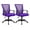 Violet, variant on WDZS Office Chair Ergonomic Computer Desk Mesh Chair Mid Back Swivel Lumbar Support with Armrest (2, Violet)