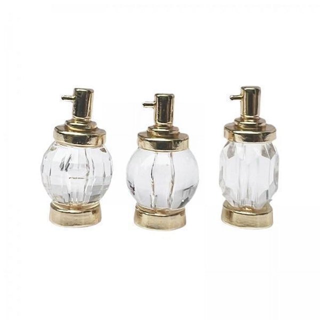 Frasco de perfume para casa de muñecas,Botella de perfume de metal en miniatura para casa de muñecas a escala 1/12,Muebles de casa de muñecas modernos a escala 1:12,Botella de perfume para