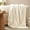 Ivory, variant on Knit Throw Blanket, Soft Chenille Cozy Breathable Chevron Chunky Decorative Blanket for Couch, Bed & Sofa, French-Inspired Lightweight Warm Gift for Women, Christmas Red, 50"x60"