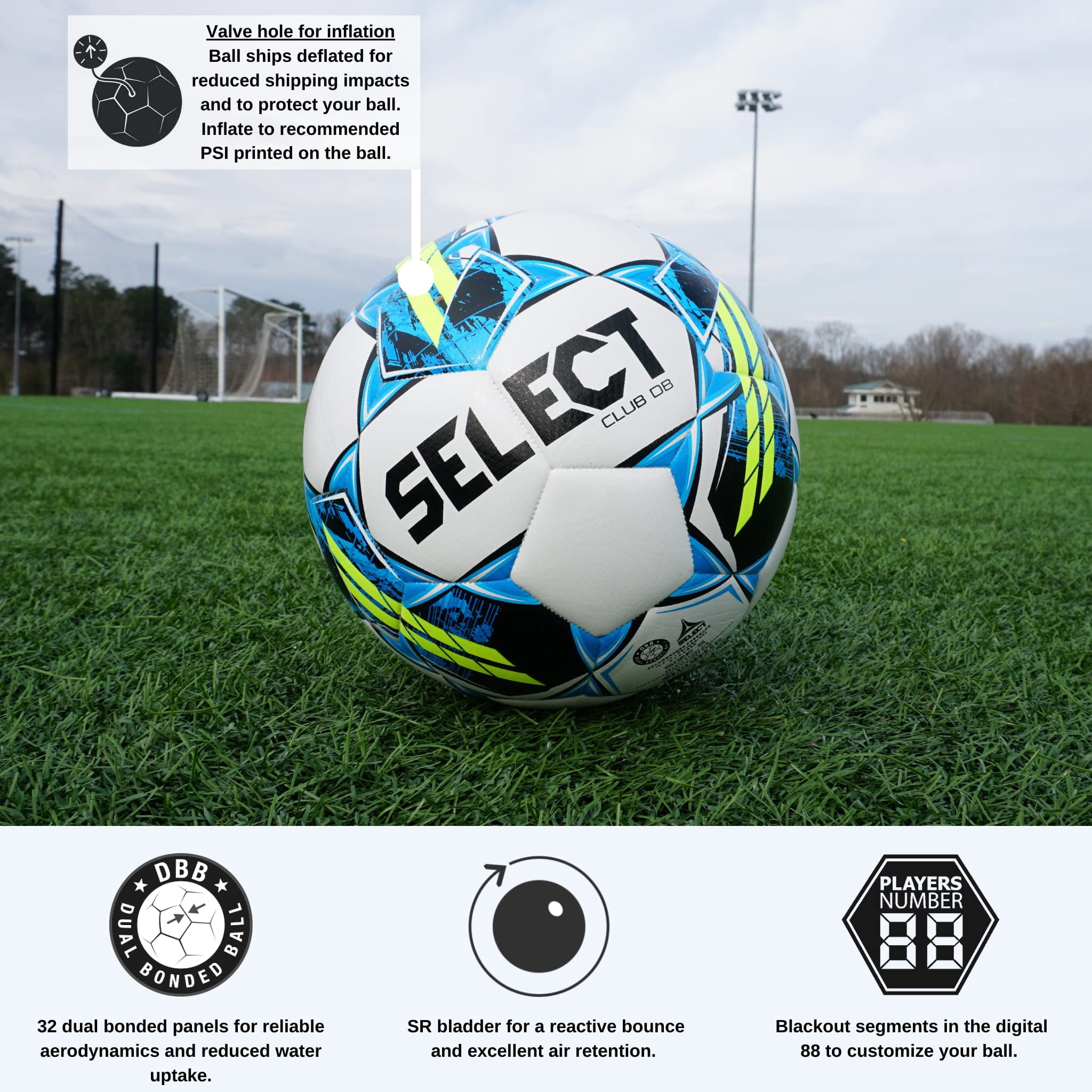 Select Club DB V22 Soccer Ball
