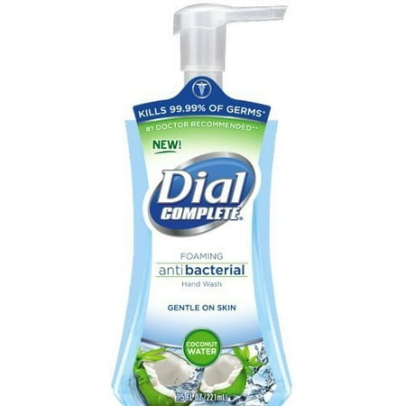 - Dial Complete Antibacterial Foaming Hand Soap, Coconut Water, 7.5 Fluid Ounces (Pack of 2)