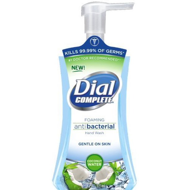 Dial Complete Antibacterial Foaming Hand Soap, Coconut Water, 7.5 Fluid Ounces (Pack of 2 Dial Complete Antibacterial Foaming Hand Soap, Coconut Water, 7.5 Fluid Ounces (Pack of 2