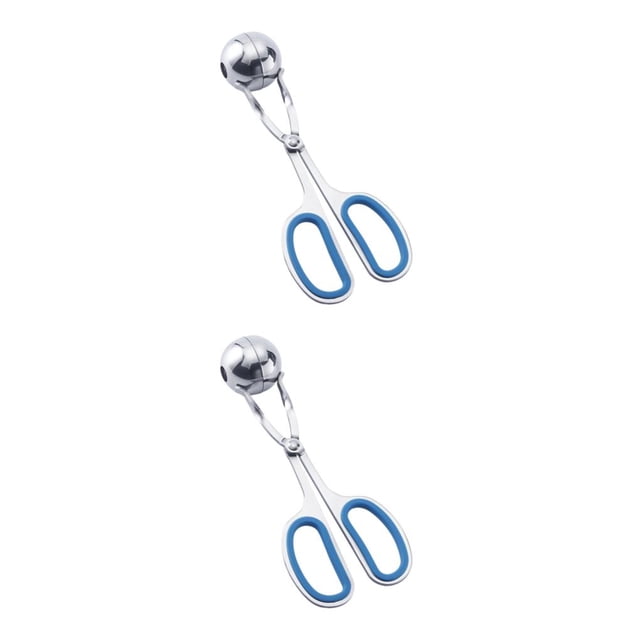 Clip de albóndigas Naiovety Relleno de Acero inoxidable multifuncional Circulo azul S 2Conjunto