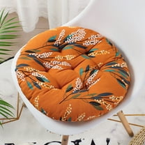 Japceit Tufted Round Floor Cushion with Natural Linen Cover, Thick Tatami Style Seat Mat for Living Room Meditation, Comfortable Ottoman Pouf for Office Lounge and Window Nook Relaxation