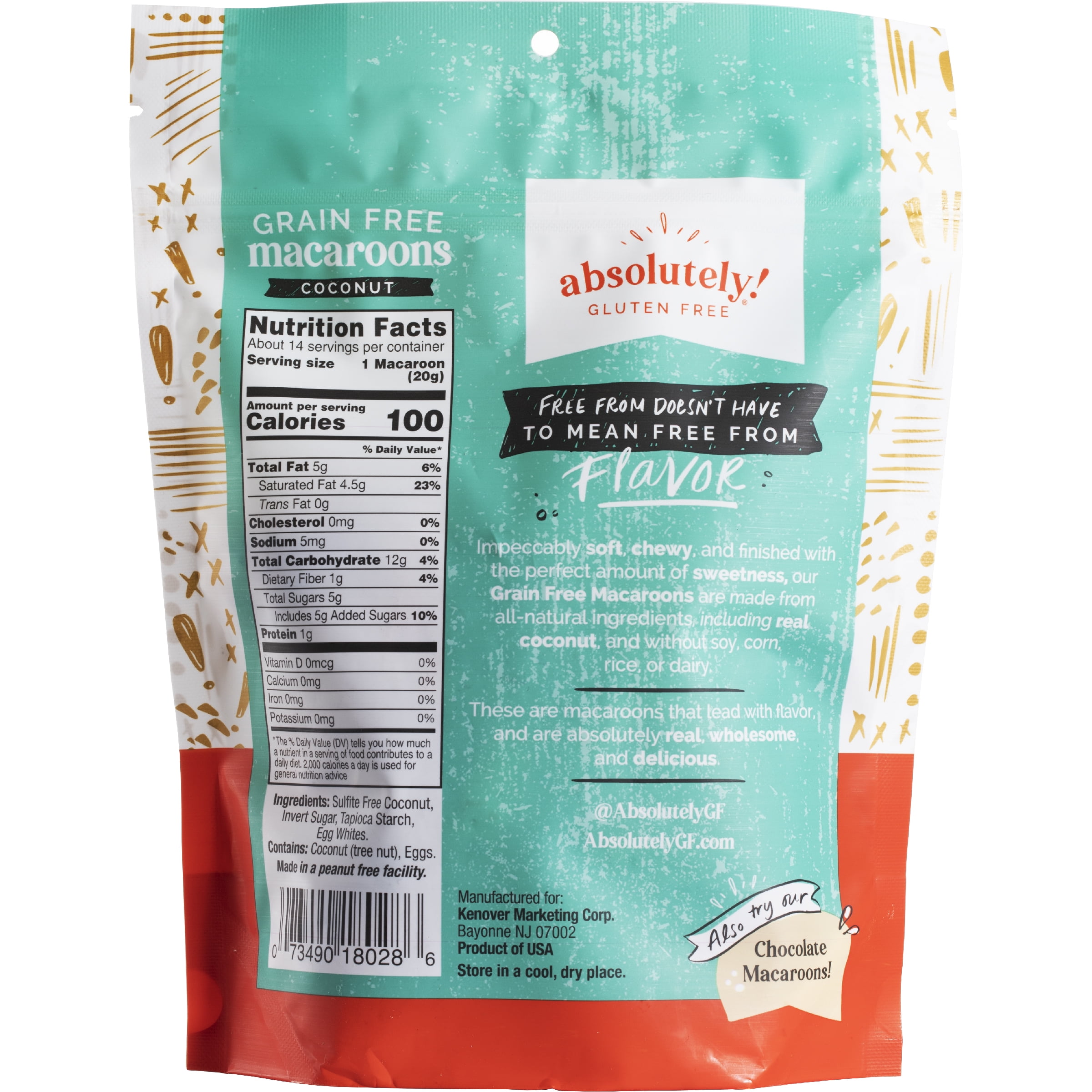 (2 pack) Absolutely Gluten Free Coconut Macaroon Cookies, 10oz