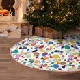 thumbnail image 5 of Sikiie Colorful Spots Nativity Christmas Tree Skirt, Jesus Christian Winter Holiday Tree Mat Decoration(30-48IN)30", 5 of 6
