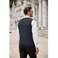 thumbnail image 4 of COOFANDY Men's Sweater Vest V Neck Slim Fit Cable Knitted Sleeveless Pullover Sweater, 4 of 5