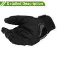 thumbnail image 4 of Unique Bargains XL Motorcycle Gloves Breathable Full Finger Gloves Nylon Outdoor Gloves Black White 1 Pair, 4 of 6