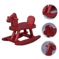 thumbnail image 3 of OULII Miniature Style Mini Rocking Horse Synthetic Material Decoration 1Set, 3 of 8