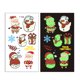 thumbnail image 5 of Pegatinas en Agua Forma de Muñeco de Nieve y Vela navideña onlyliua, 5 of 6