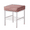 Pink, variant on Tcbosik 13 inch Square Vanity Stool with Shelf, Velvet Upholstered Footrest with Metal Legs for Bedroom, Living Room, Space Saving, Grey