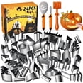 thumbnail image 1 of Kit para tallar calabazas CHRYZTAL, 24 piezas, acero inoxidable con martillo, 1 of 6
