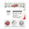 thumbnail image 5 of Christmas Truck Fireplace Mantle Scarf, Xmas Trees Red Birds Snowflake Winter Mantel Cover Table Runner for Home Living Room Door Window, Indoor Outdoor Holiday Party Decor 17" x 60", 5 of 6